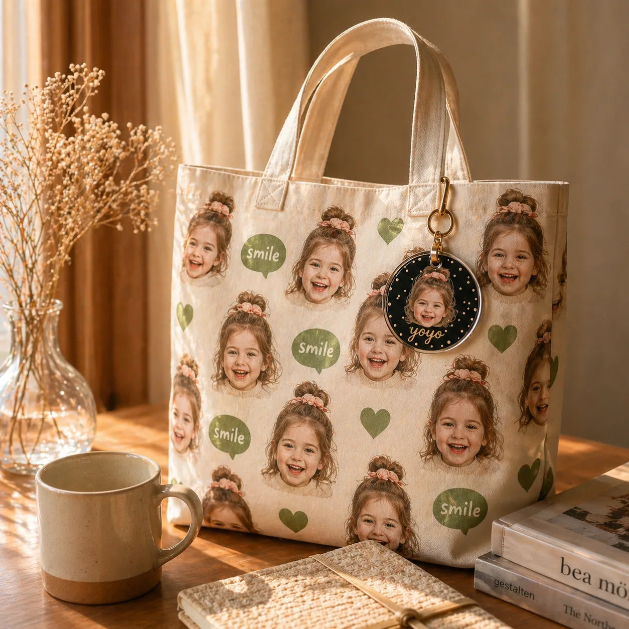 The Mini-Masterpiece Portrait Tote & Charm Set