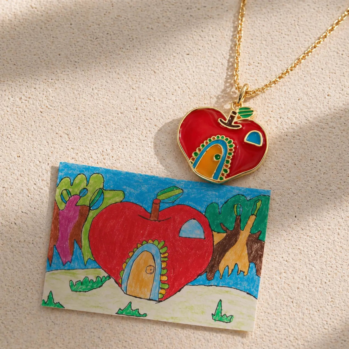Signature Keepsake – Custom Drawing necklace