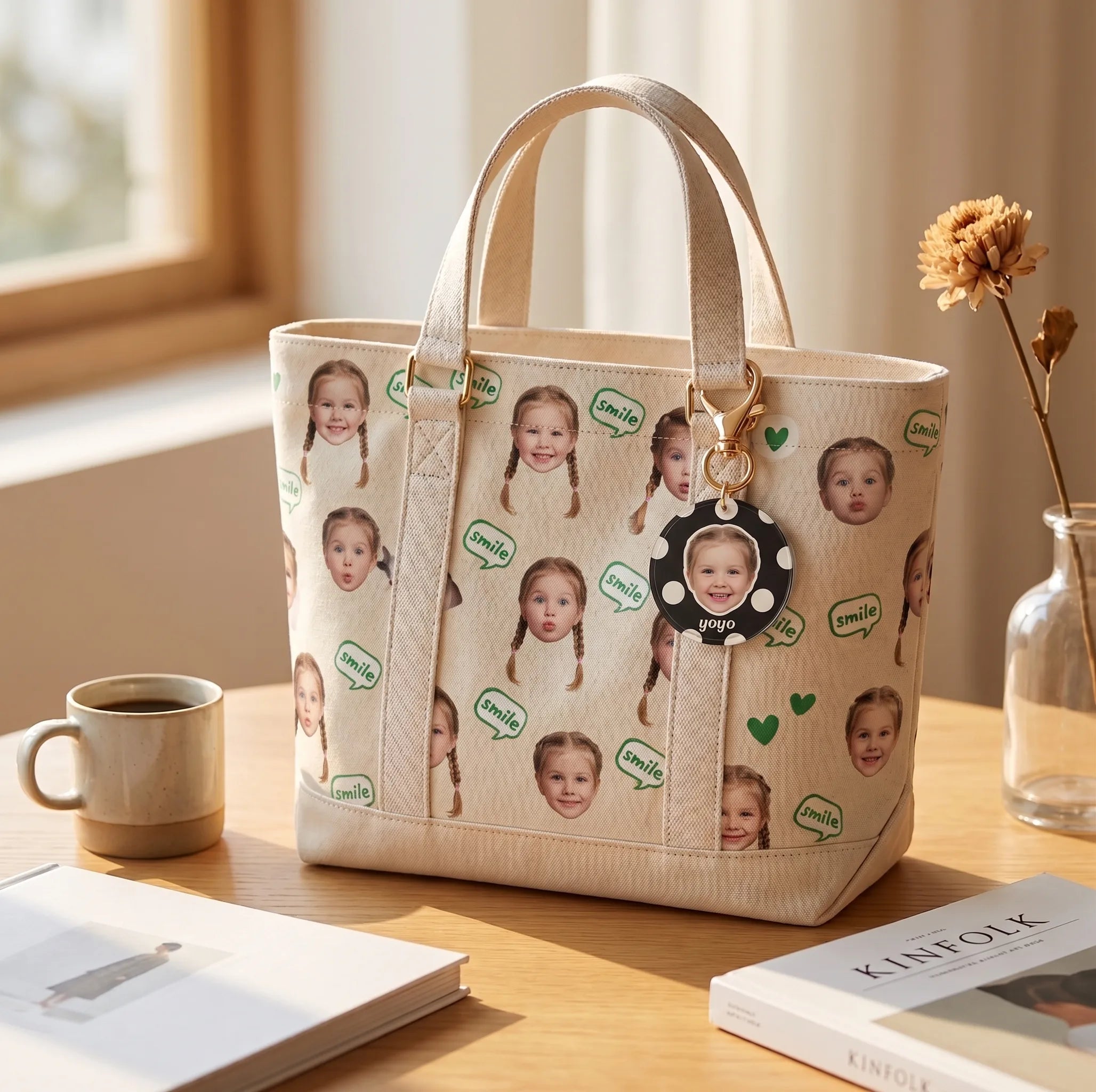The Mini-Masterpiece Portrait Tote & Charm Set